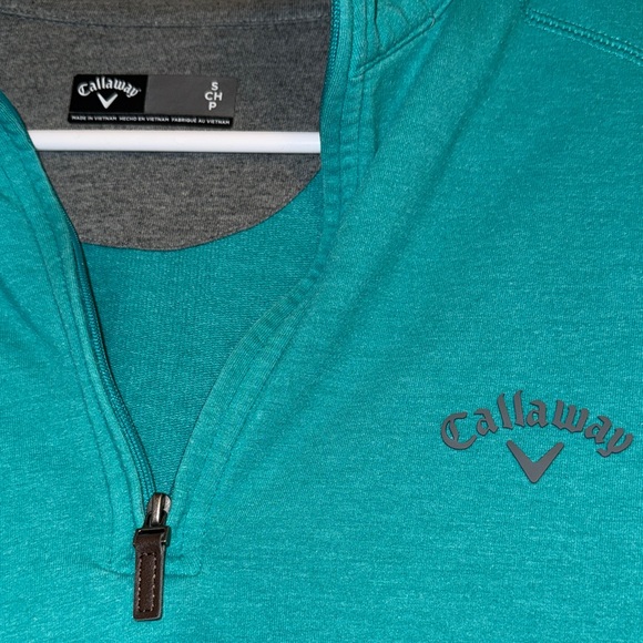 Callaway Turquoise Quarter-Zip - Picture 2 of 3